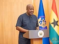 President John Dramani Mahama speaking during the commissioning of the new envoys.