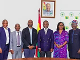 FP Team with Minister of Health, Honorable Kwabena Mintah Akandoh and Chief Director, Mr. Desmond Boateng
