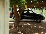 Nigerian police, pictured at the site of a previous abduction in June, said they rescued the young people