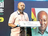 Divine Selase Agbeti, Director-General of the Cyber Security Authority, speaking at the event