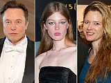 From left: Elon Musk, Vivian Wilson and Justine Wilson