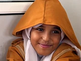 Rafeef says the journey to school terrifies her, but she is determined to keep going