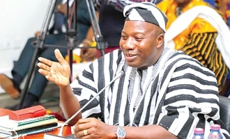 Mahama Ayariga   making his submissions before Parliament’s Appointments Committee. Picture: ELVIS NII NOI DOWUONA 
