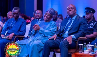 Alban Bagbin (4th from left), Speaker of Parliament, with some dignitaries at the event