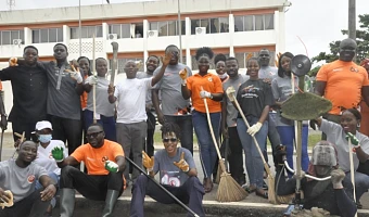 Massive turnout for clean-up exercise in Ho