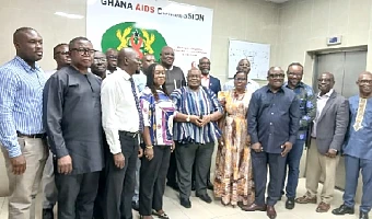 Dignitaries at the dissemination meeting of the 2026 HIV Estimates and Projections by the Ghana AIDS Commission 