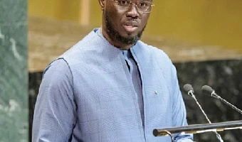 Bassirou Diomaye Faye, President of Senegal, addressing the 80th session of the UN General Assembly