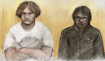Flowers (left) and Thalha Jubair pleaded guilty in court on Monday