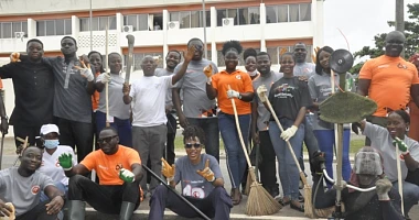Massive turnout for clean-up exercise in Ho