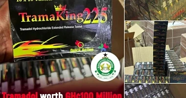 5 million Tramadol tablets worth GH¢100million intercepted at Accra Airport