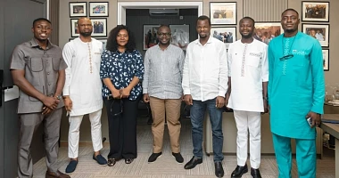 Francis Asenso-Boakye (middle), Founding President, TESCON, with the executives
