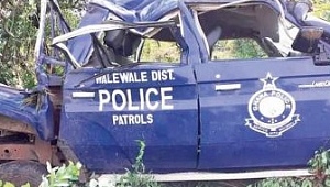 File Photo: Police car involved in an accident 