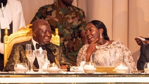 Otumfuo Osei Tutu II and his wife